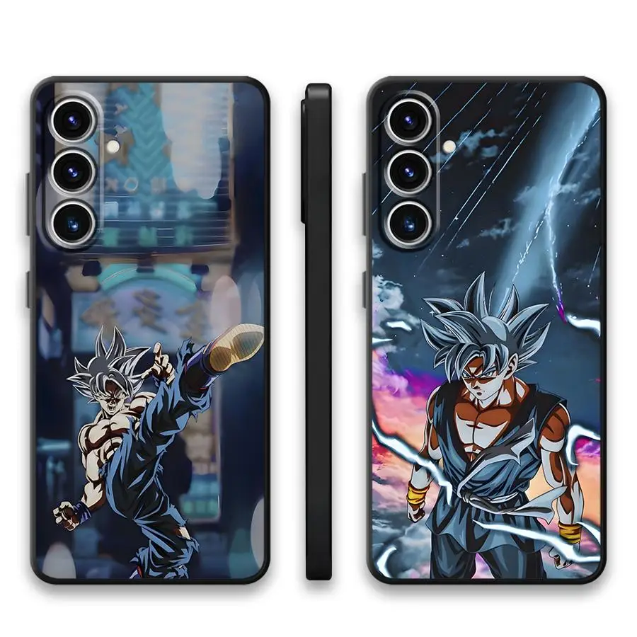 Dragon Ball Moda Goku Preto Macio Capa de Telefone para Samsung Galaxy A26 A72 A36 A23 A53 A25 A71 A51 A73 A35 A22 A52 A24 A55