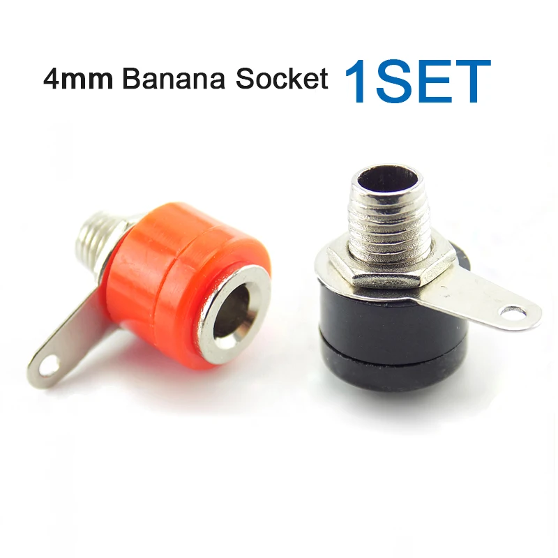 red+black Binding Post Female Socket Jack Banana Plug Connector 4MM Terminal Banana Seat