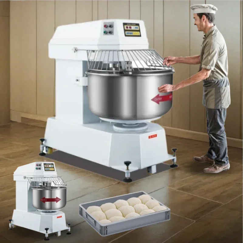 Commercial industrial noodle bread spiral dough mixer 25 50 100 kg 250l 25kg 50kg 100kg 150kg 200kg flour mix machine for bakery