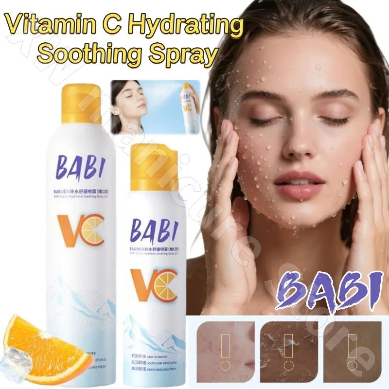 BABI-Spray hidratante con vitamina C, el tóner hidratante mejora la piel seca antes del maquillaje después del maquillaje y después del uso de reparación del sol, 100ml