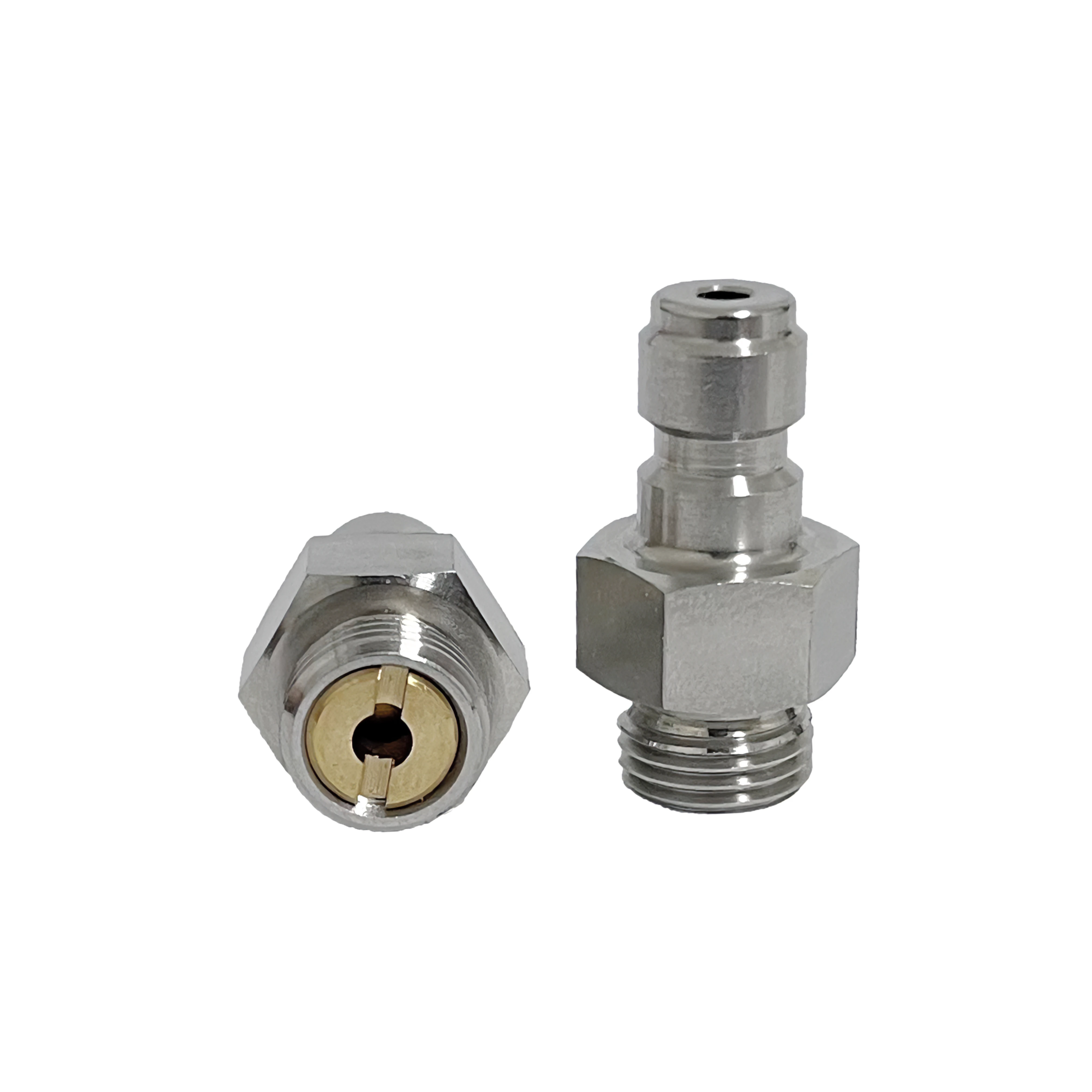 New Check Valve One Way Foster Male Quick Connect Plug Adapter 8MM Fill Nipple Kit 1/8\