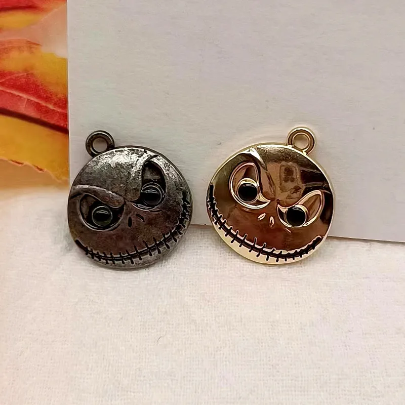 10 قطع الكرتون سحر هالوين حزب الهدايا جميل الجمجمة شبح القرط قلادة DIY المفاتيح سوار قلادة المجوهرات #3