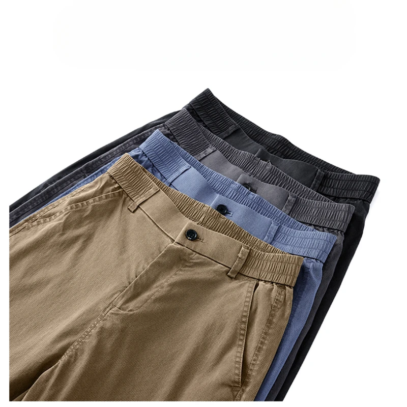 Pantalones finos de pierna ancha para jóvenes de Lyocell de verano, pantalones rectos holgados, pantalones casuales modernos y cómodos