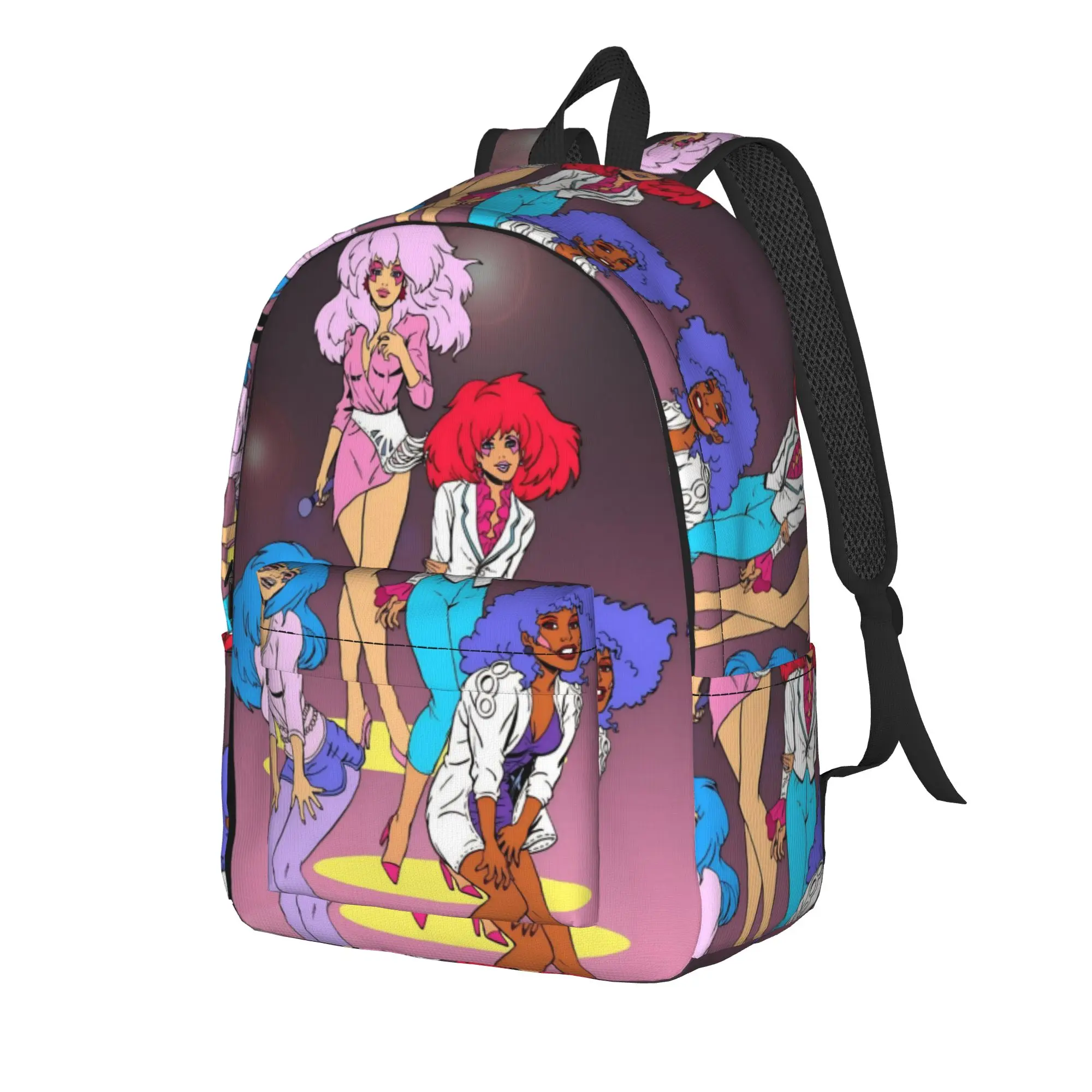Jem And The Holograms Cool Backpack Lightweight Student Hiking Travel  Daypack for Men Women Laptop Canvas Bags