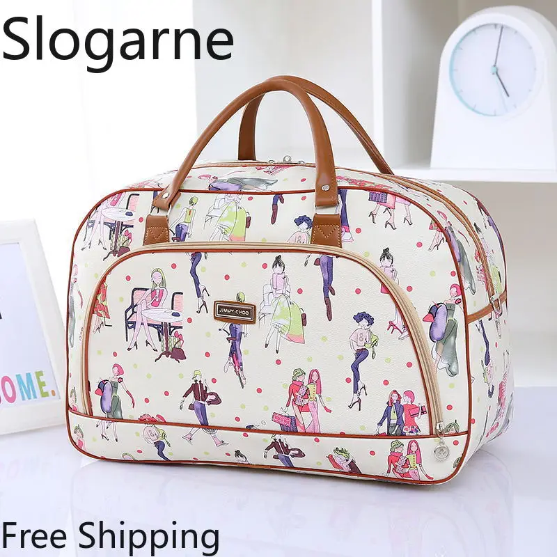 

Lady Large Travel Zip Bag Overnight Weekend Women Holdall Hand Luggage Handbag Girls Travel Tote Duffels Backpacks Shoulder Bags
