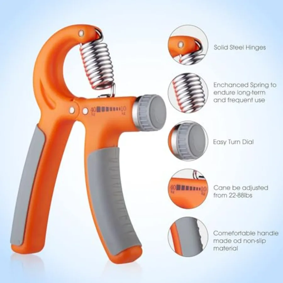 قبضة اليد المدرب القابض المقوي المقاومة الصالة الرياضية قوة المعصم التمارين لتحسين قوة اليد والساعد في Tra اليومية #6