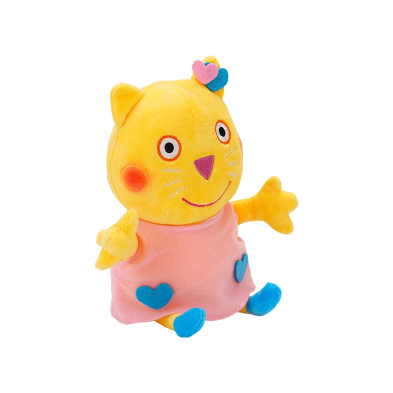 28CM Peppa Pig Forever Friends Plush Toy Anime Figures Emily Candy Suy Richard Pedro Dennie Kids Plushies Doll Birthday Gifts
