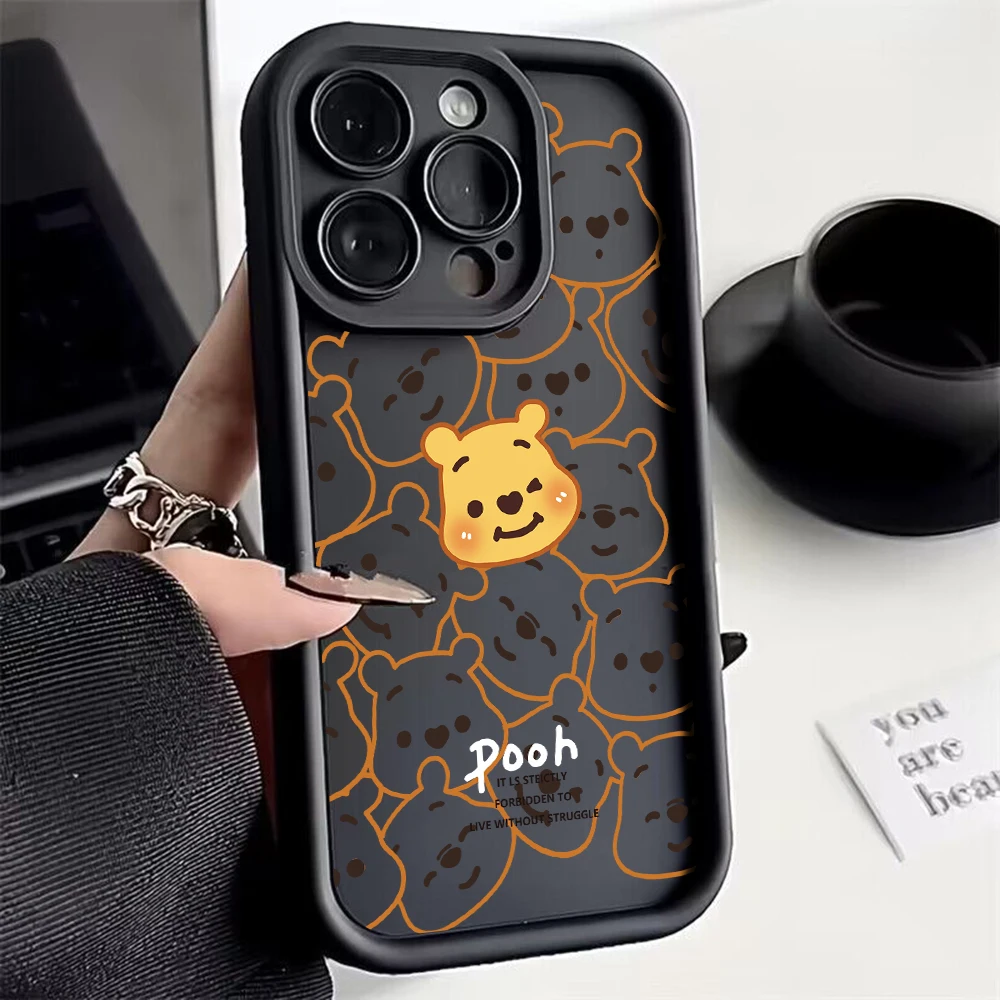 

Disney Winnie The Pooh Lotso Phone Case for OPPO A16 A17 A38 A53 A54 A55 A58 A72 A74 A76 A78 A94 A98 4G 5G Cover With Hand Strap