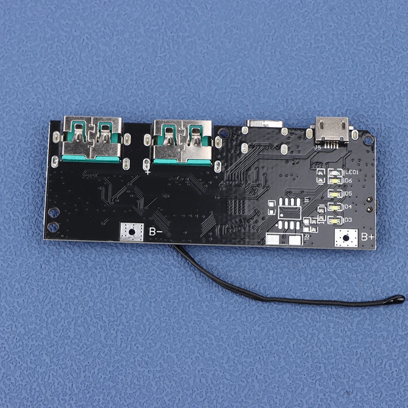New QC4.0 QC3.0 LED Dual USB 5V 4.5A 22.5W Micro/Type-C USB Mobile Power Bank 18650 Charging Module Temperature Protection