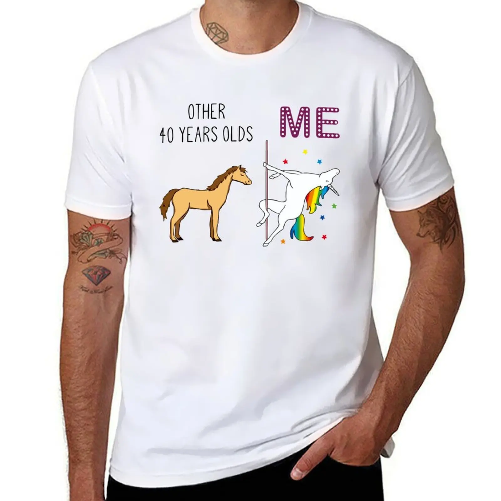 

Other 40 Years Olds Me 40th Birthday Best Friend 40th Birthday Gift Unicorn Hello Forty T-Shirt anime tshirt T-Shirt