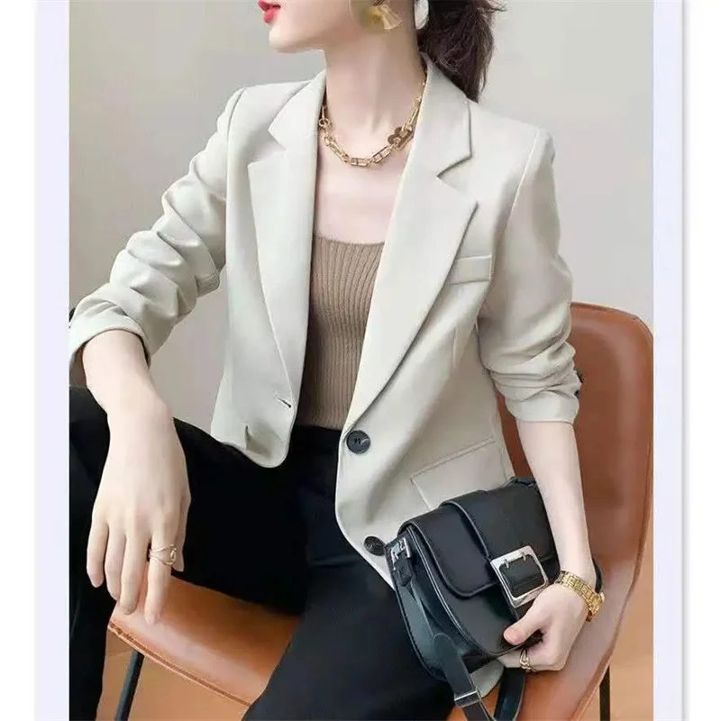 Fashion Women Blazers Jackets Work Office Lady Suit 2024 Slim Single Breasted Business Female Blazer Coats Formal Veste Femme