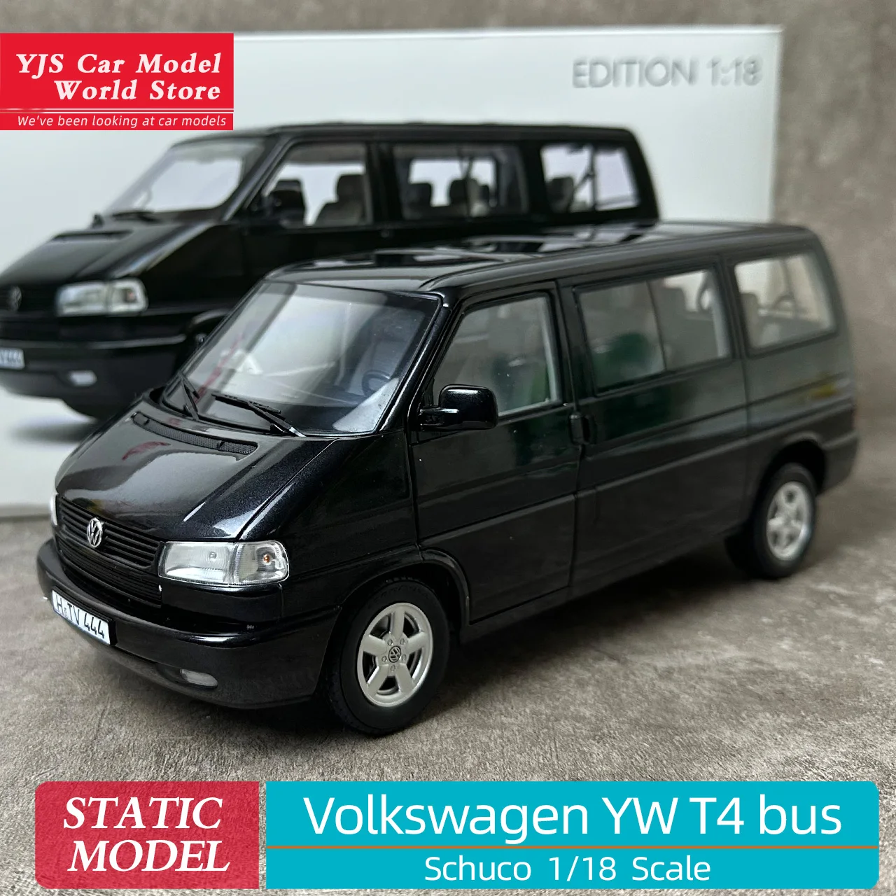 

Schuco 1:18 Volkswagen YW T4 bus Caravelle travel van alloy car model Vintage car static display for friends birthday present