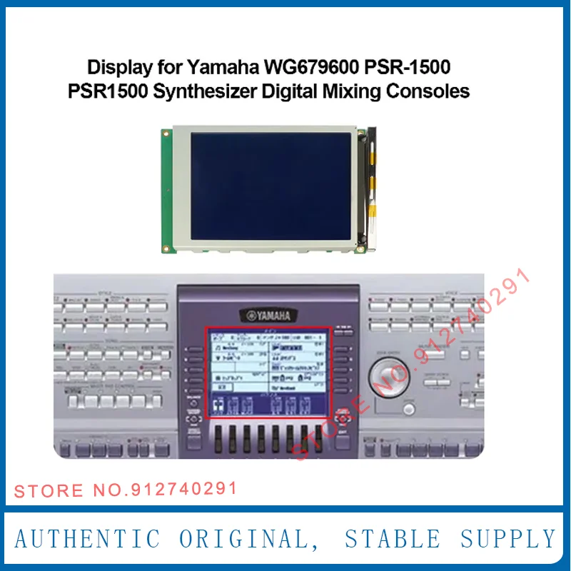 Panel de pantalla LCD Original de 5,7 pulgadas para consolas de mezcla digitales Yamaha PSR1500 PSR-1500 Synthersizer WG 679600   Monitor LCD