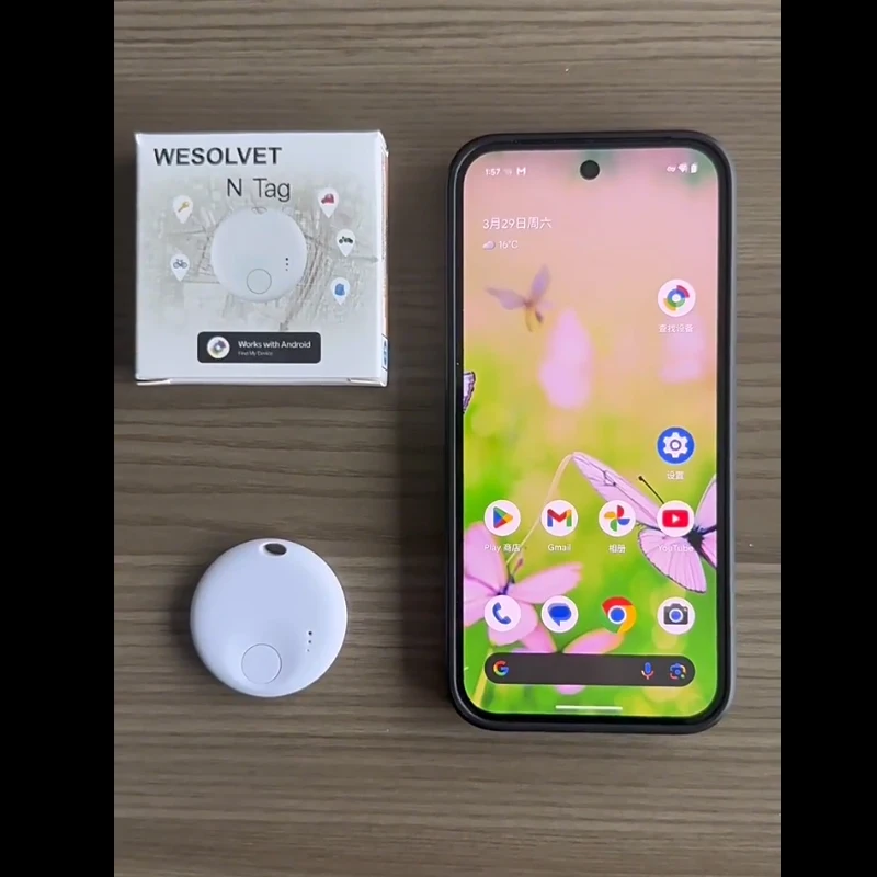 

GPS-трекер с защитой от потери, 4 шт., Bluetooth-поиск, локатор, портативный трекер-сигнализация, умный искатель, работает с Android, Google Find My Device