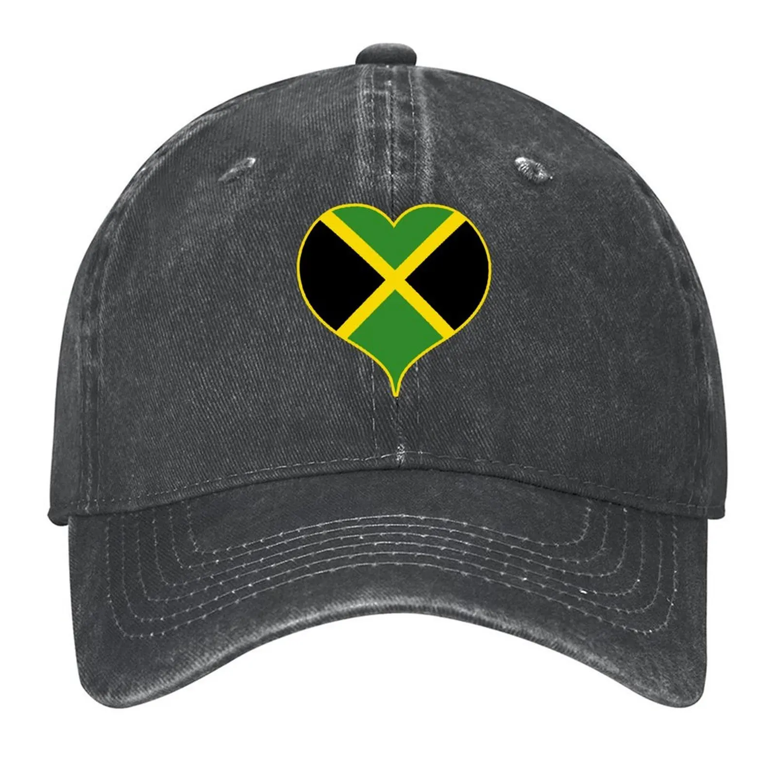 

Jamaica Flag / Jamaican Heart Baseball Cap Golf Hat Winter hat tea Hat Ball Cap For Women 2025 Men's