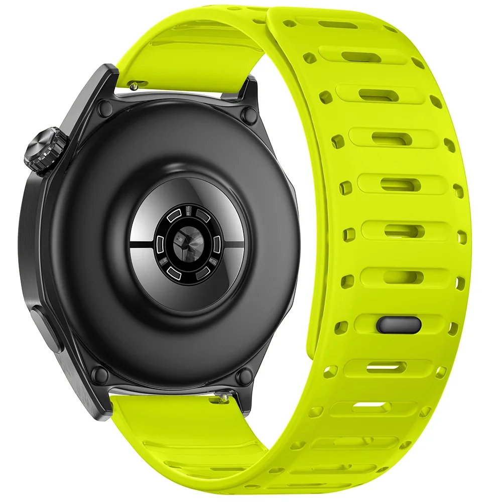 Correa de silicona de 22mm para Huawei Watch 5 4 3 GT5 Pro GT5-4-3-2 pulsera deportiva magnética de 46mm Amazfit Bip 6 5 Balance 2 GTR 4 Correa