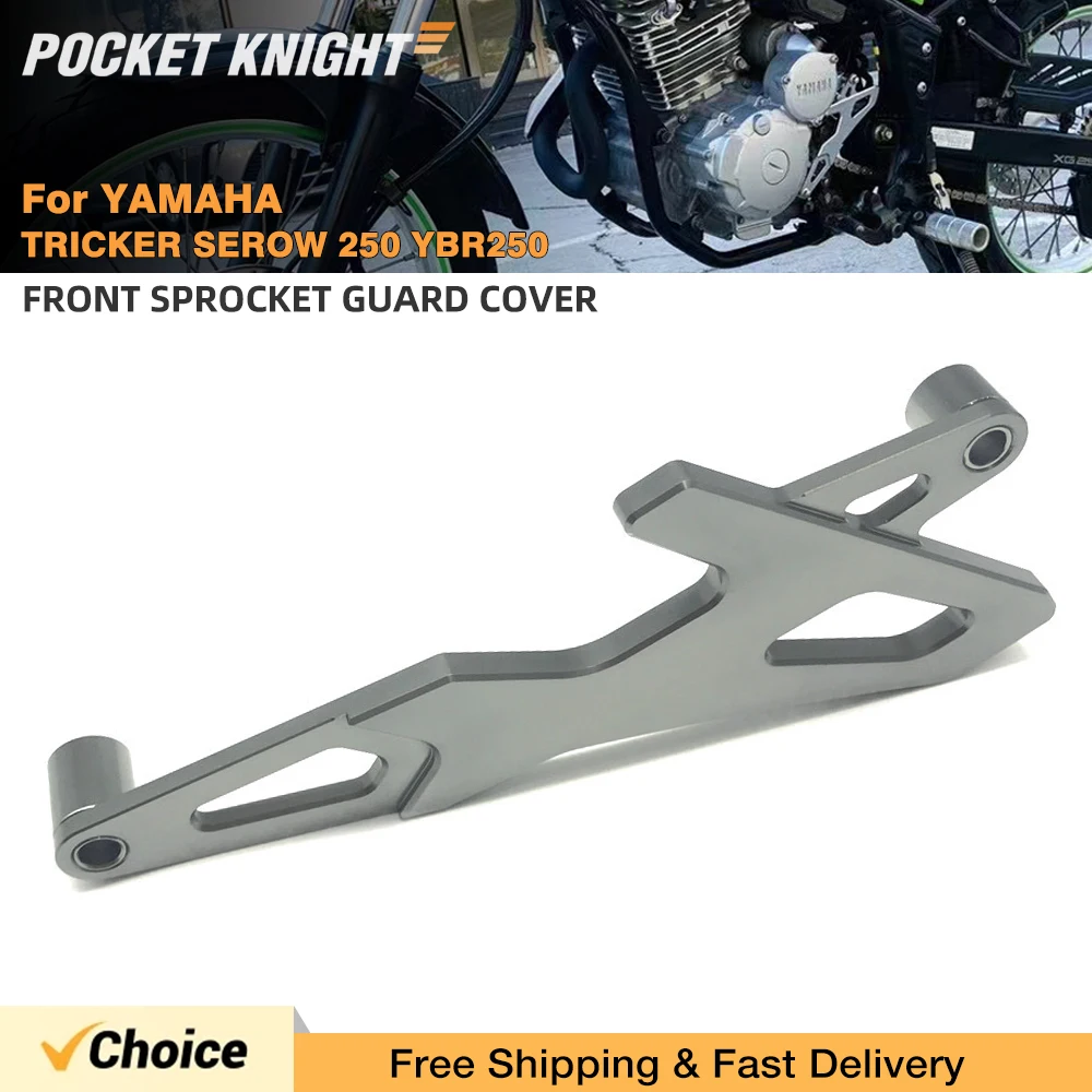 For YAMAHA XT250 SEROW 250 XG250 TRICKER 250 YBR250 FZ-25 Front Sprocket Guard Cover Chain Protection Motorcycle Accessories