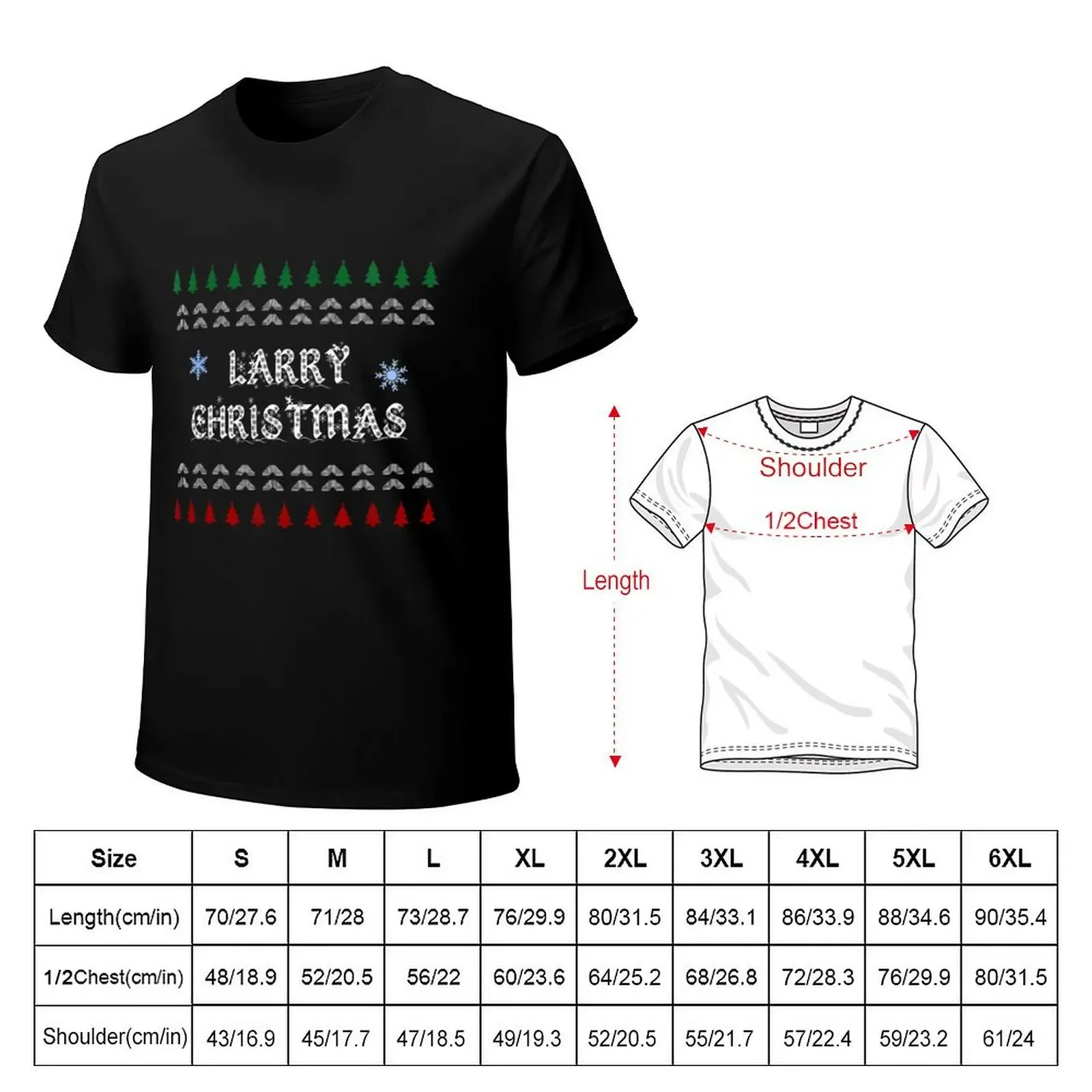 Larry Christmas T-Shirt tops summer top man t shirt mens designer t shirt