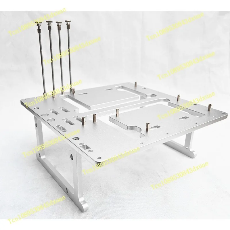 Open Frame Aluminum Computer Case, MATX Motherboard Water Cooling Test Bench Chassis for PC Hardware