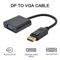 New Dp To Vga Adapter Cable 1080p Displayport To Vga Converter Cord For Hdtv Monitor Projector Pc Computer Adapter P1x0