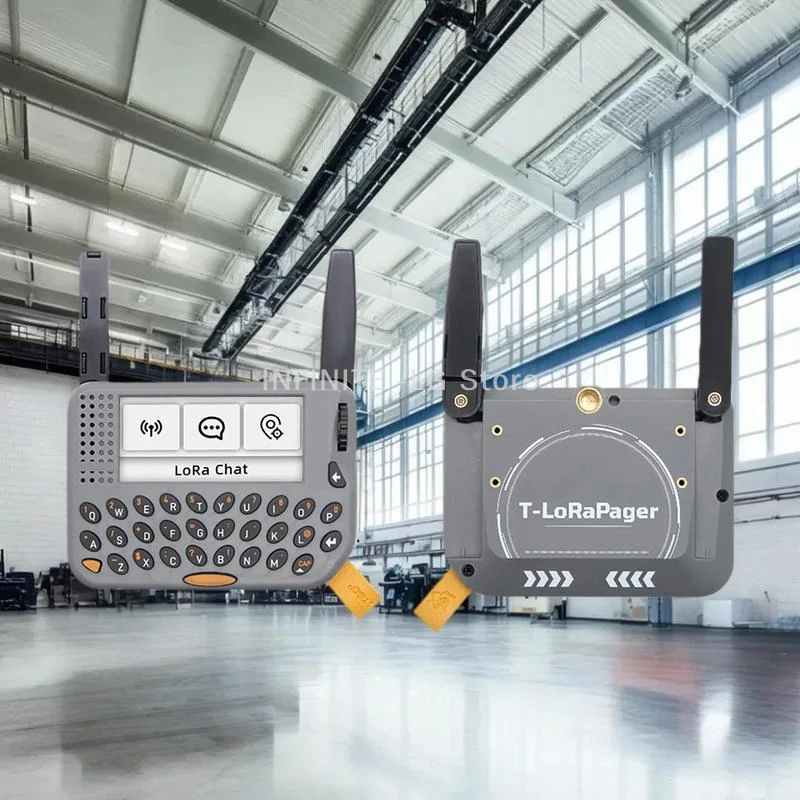 شاشة 2.33 بوصة ESP32-S3 جهاز بيجر إنترنت الأشياء المحمول: لوحة مفاتيح QWERTY، NFC/RFID، GPS، إصدار SX1262 LoRa