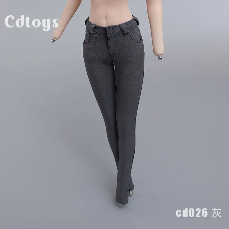 Cdtoys Cd026 1/6 Female Soldier Candy Color Tight Pencil Pants Trousers Clothes Model Fit 12'' TBL JO Action Figure Body