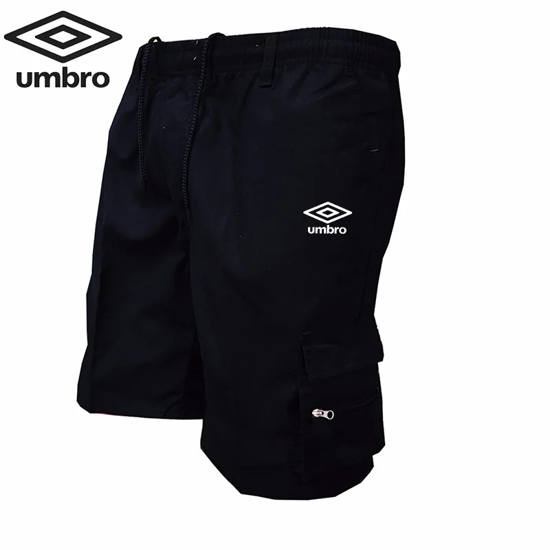 Embroidered Umbro 2024 Men\'s Spring Summer New High Quality Outdoor Sports Running Multi Pocket Zipper Pants