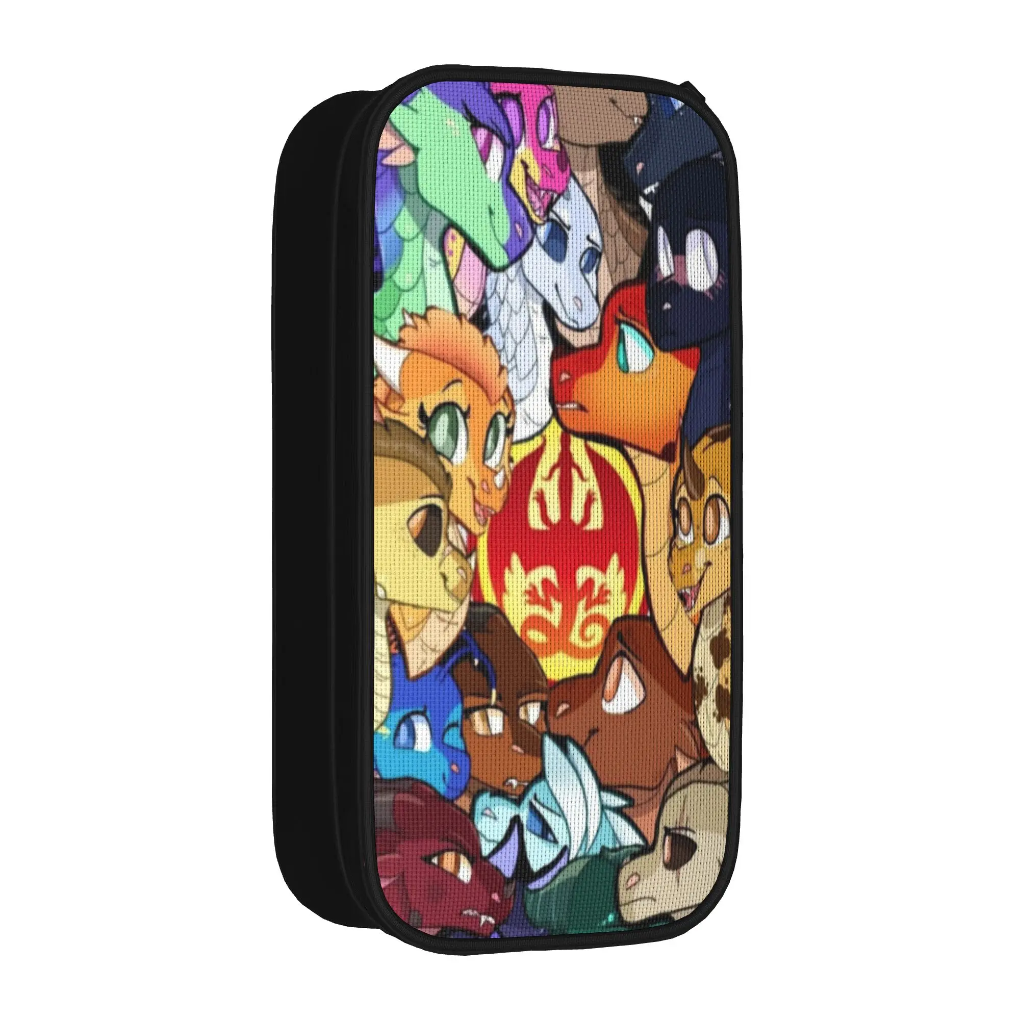 Wing Of Fire dragon Pencil Case New   Pen Box Bags Kids Big Capacity Students School Zipper Pencilcases