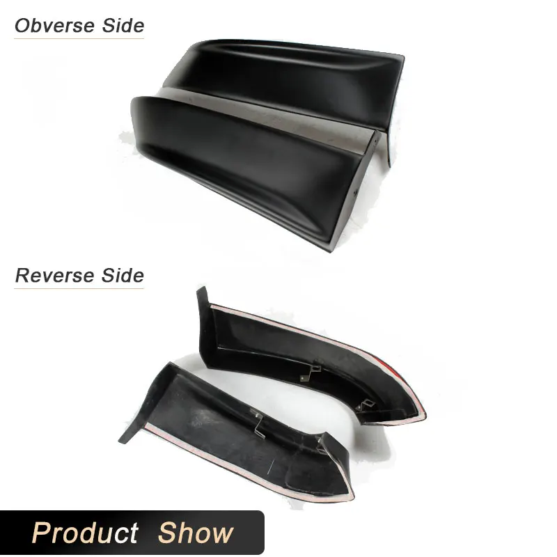 Rear Bumper Splitters Flaps Cupwings For Subaru Impreza 8th 2003-2005 Rear Splitters Lip Aprons PU Black