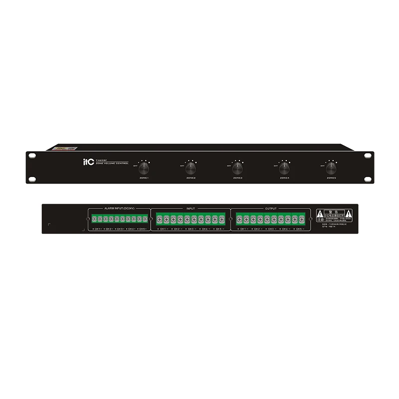 

ITC T-6239F 5 Channel Volume Controller Zone Amplifier With Attenuation Of 5 Steps For PA System