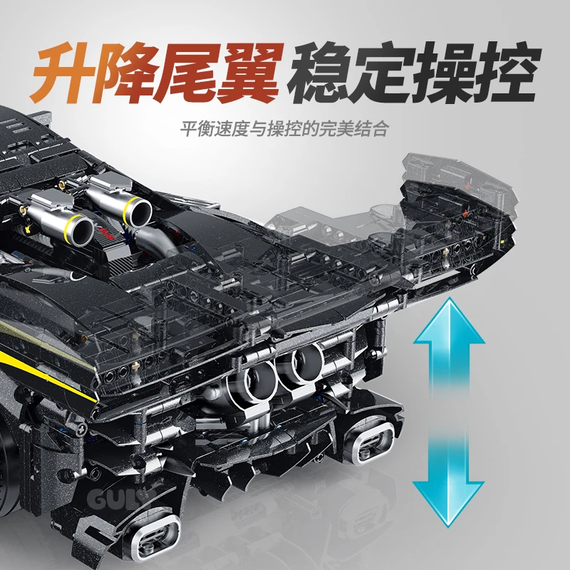 ในสต็อก 10627 MOCการวิเคราะห์ 1:8 กีฬารถ 296 Building Blocksชุดรถอิฐประกอบของเล่นเด็กคริสต์มาสชุดของขวัญ