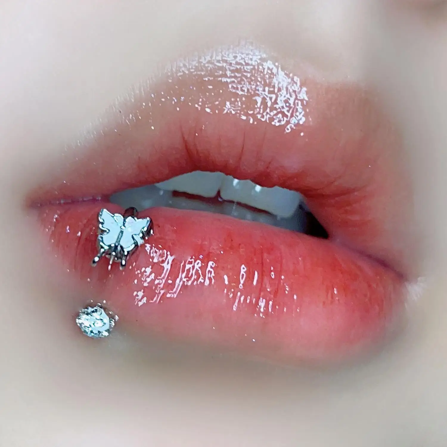 

Punk Lips Rings Stainless Steel Nose Ring Fake Nose Rings Septum Piercing Clip On Mouth Ring Fake Piercing Body Jewelry