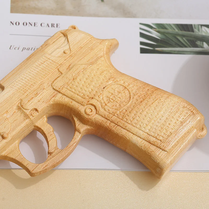 Oak Wood Relief Wood Gun Stage Performance Prop Decoration