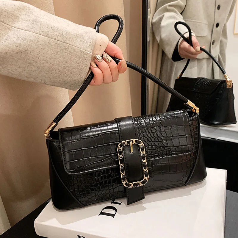 Light Luxury Texture Vintage Underarm Bag Women 2023 New French Style High-Grade Sense Single Shoulder Pack Fashion Chic Handbag