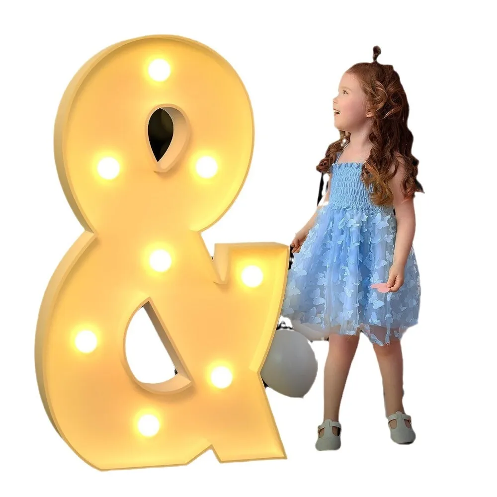 

3D Light up Balloon Box Number Frame Stand Kids First Birthday Party Decoration Celebration Background Display KT Board