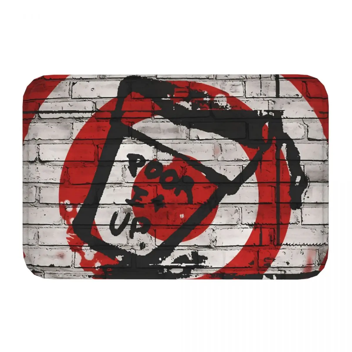 Graffiti Bathroom Mat Poor It Up Doormat Living Room Carpet Outdoor Rug Home Decor