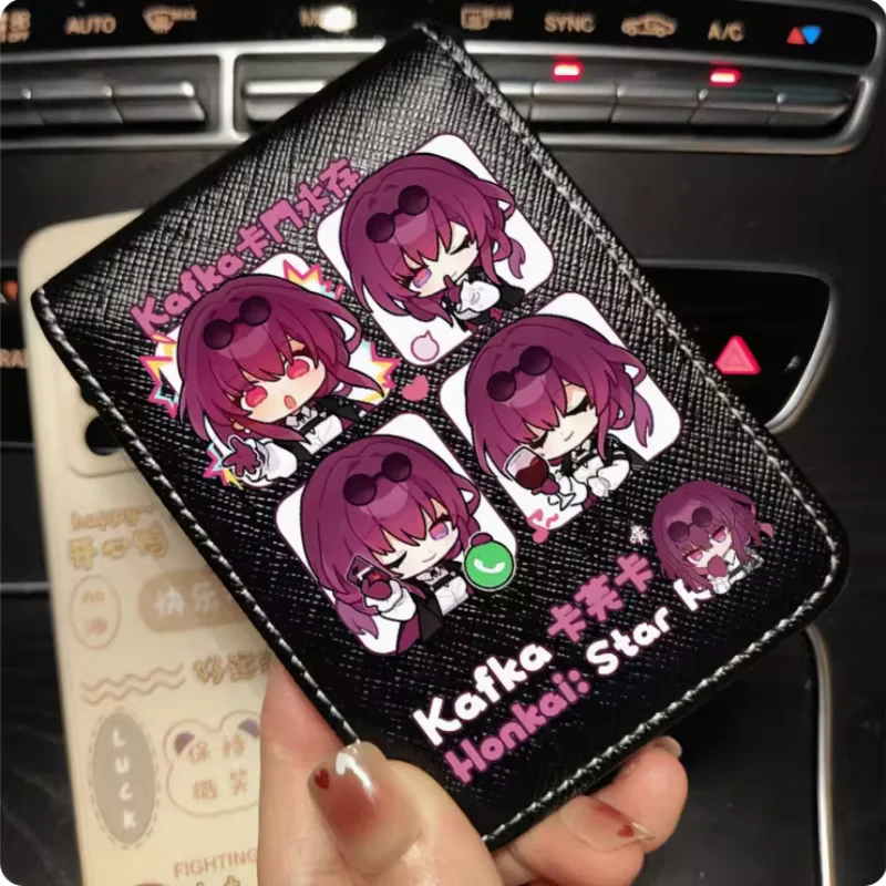 Anime Honkai: Star Rail Kafka Fashion Wallet PU Purse Card Cash Holder Bag Cosplay Gift B445