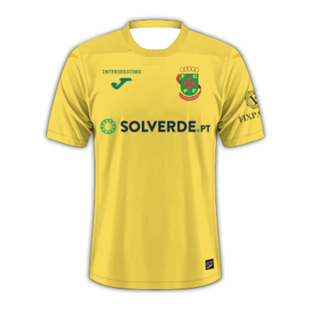 PacosdeFerreira Football Club Home Away JOMA Summer Men's Sports Quick-drying Breathable 3D Printed Replica Fan Support T-shirt