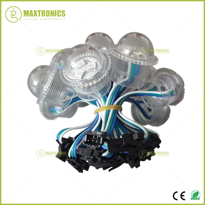 Imagem -04 - Transparente Shell Exposto Ponto Luz Módulo Led Parque de Diversões Ktv Decor Chips Smd5050 Rgb Ip68 Dc12v Ws2811 26 mm 200 Pcs