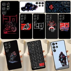 Moto NO.20 Fabio Quartararo Case For Samsung Galaxy S23 S21 S22 Ultra Note 20 S20 FE S8 S9 S10 Note 10 Plus Phone Shell