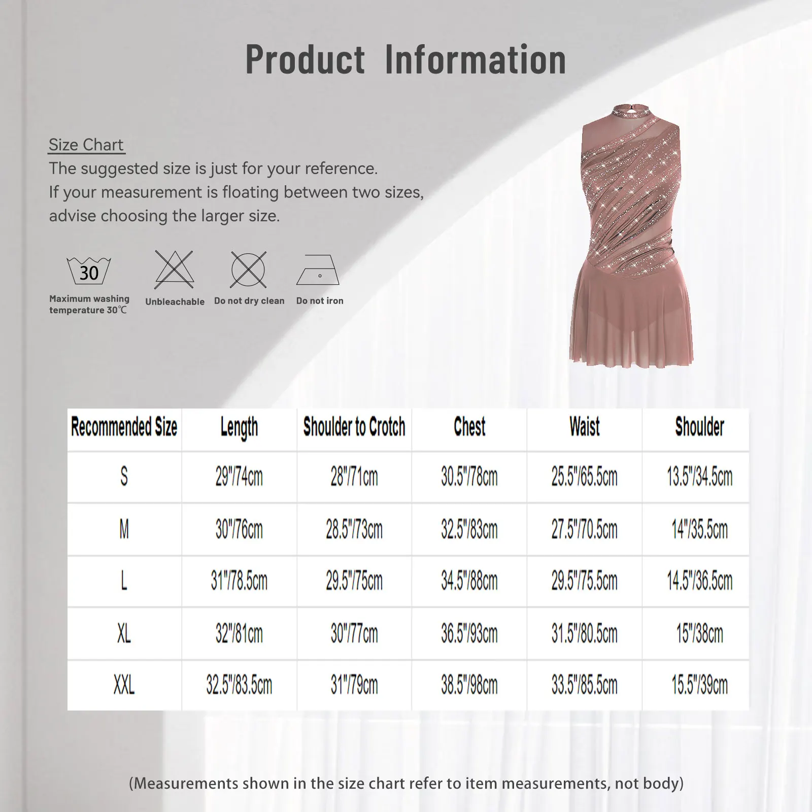 Womens Shiny Rhinestone Gymnastics Figure Skating Dresses Ballet Jersey Lyrical Dance Performance Costume Ruched Dance Dress