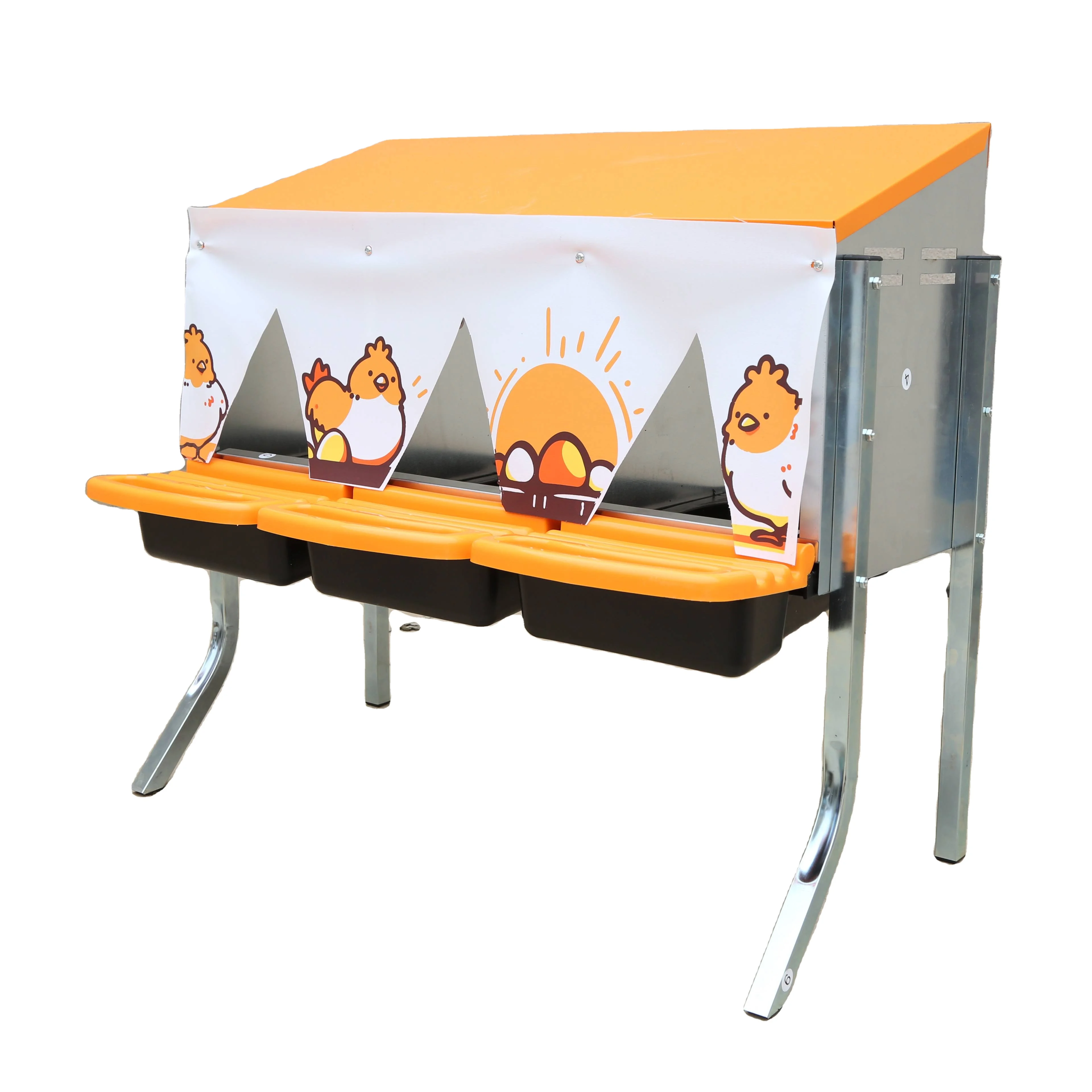 

New Product 12/24 Positions Automatic Laying Hen Nest for Chicken Poultry Breeder Nest Box for Sale Layer Hen Nests