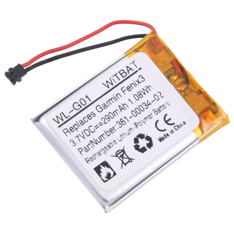 brand new Replacement Battery 361-00034-02 For Garmin Fenix 3 Fenix3 F3 HR GPS Sports Watch Battery Rechargeable Battery 290mAh