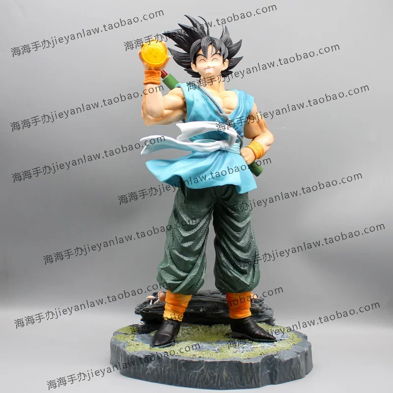 41cm Large Dragon Ball Z Figure Happy Smile Son Goku Gk Model Anime Collection Pvc Statue Toys Figurine Desk Ornament Toy Gifts