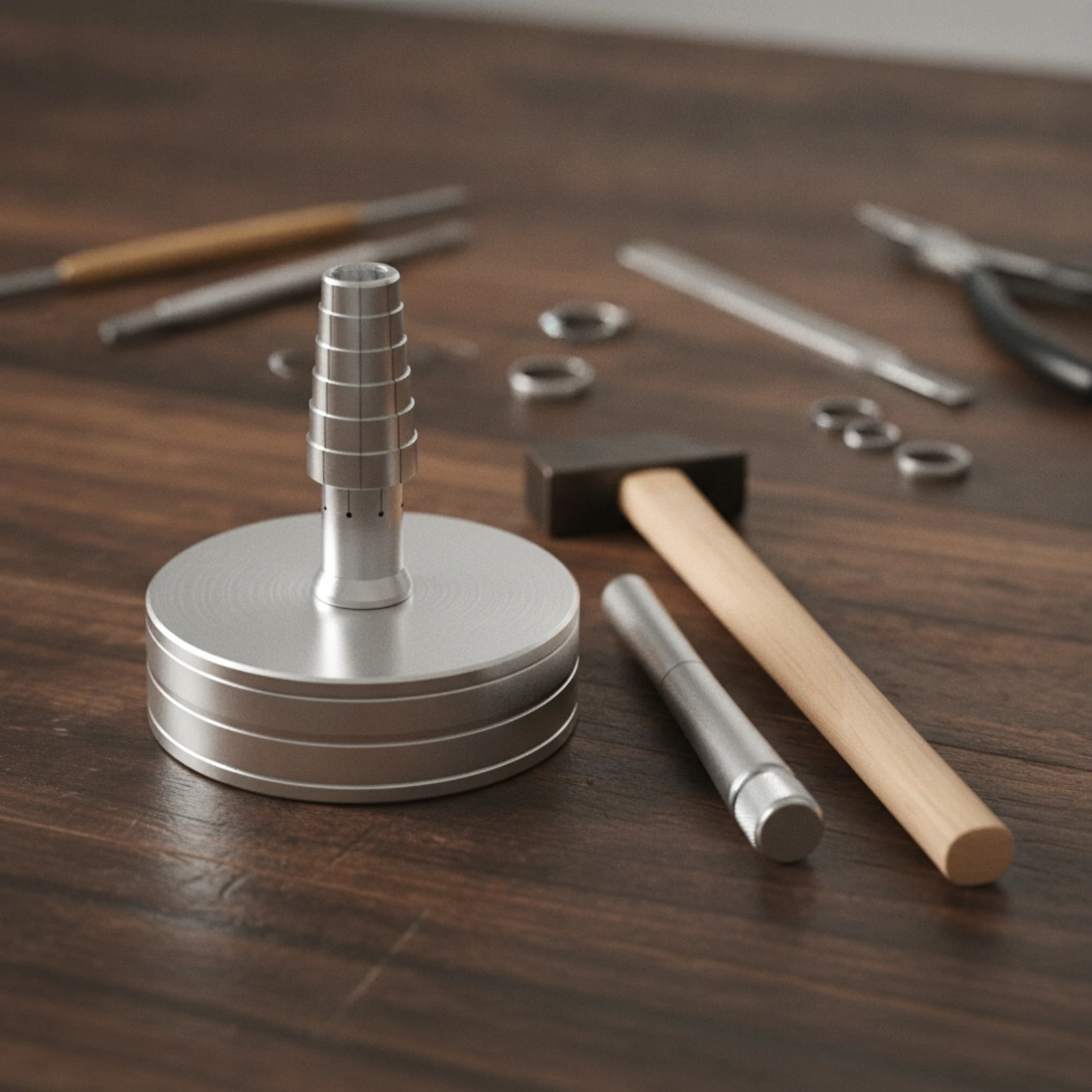 Loop Expander with Hammer Professional Loop Expander Jewelry Making Tool Heavy Duty High Precision for Jewelers