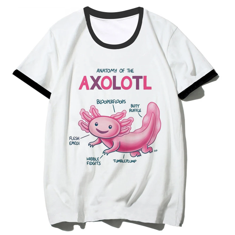 

Ajolote Axolotl tshirt women Y2K designer Japanese top girl harajuku clothing