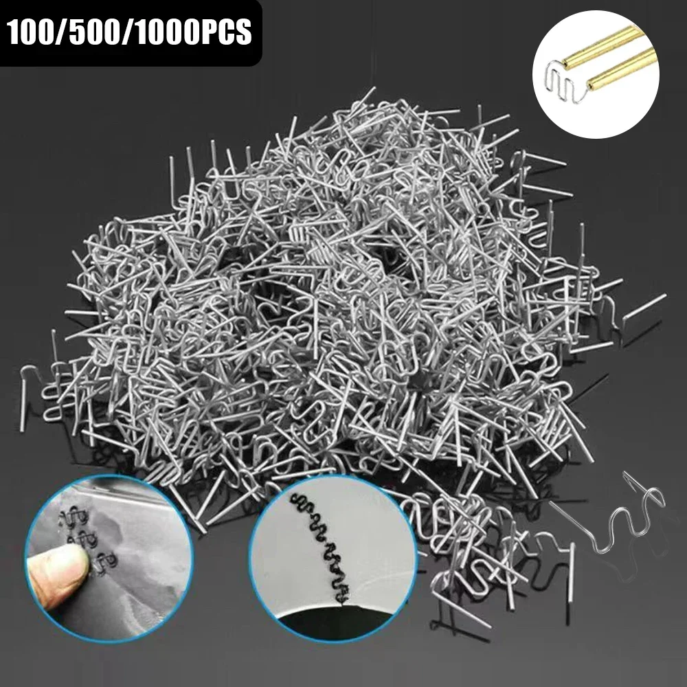 1000pcs Stainless Steel Hot Stapler Staples Dedicated Automotive Plastic Repair Machine Plastic Welding Machine Bumper Soldering