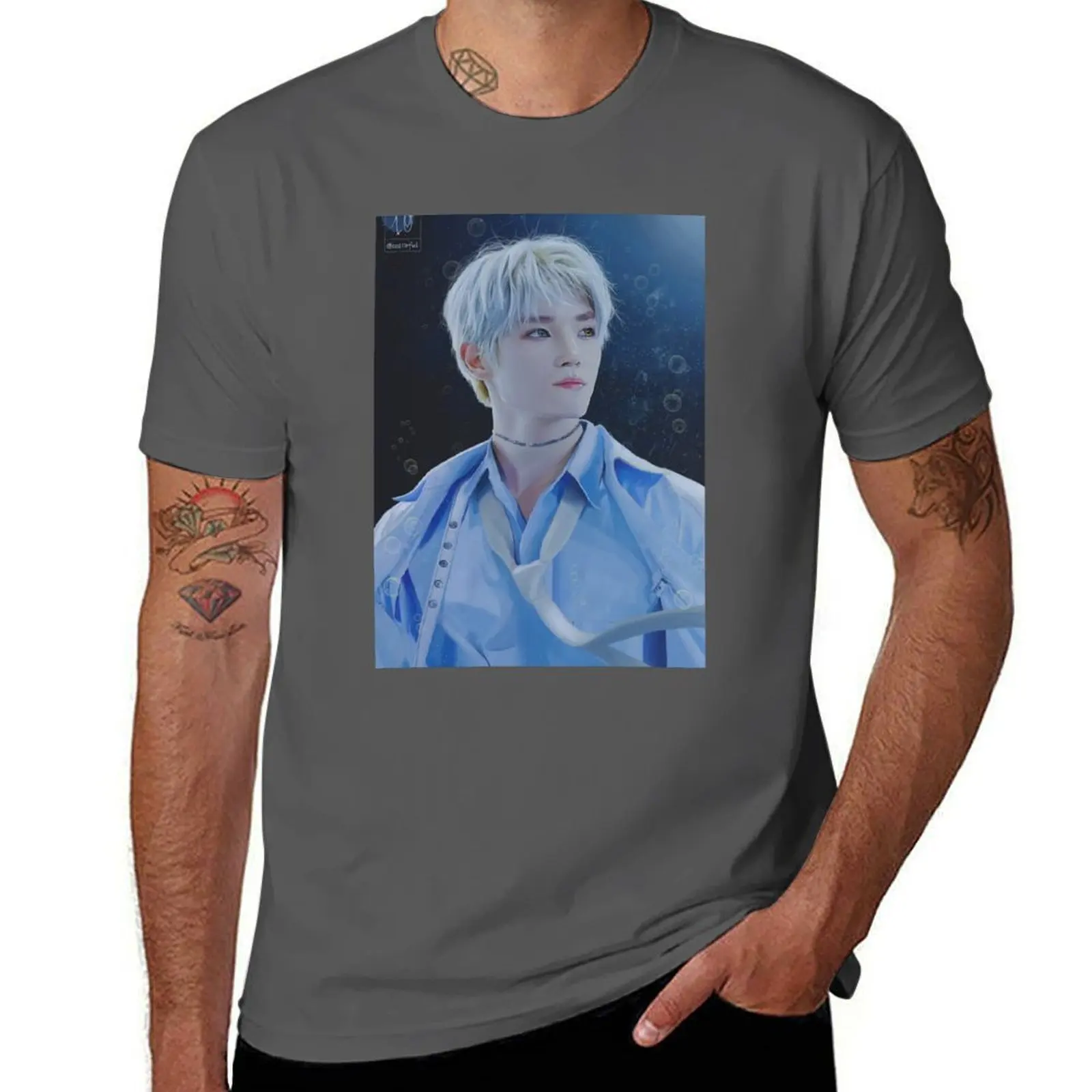 

Underwater Taeyong T-Shirt man t shirts high quality luxury brand t shirt man plain T-Shirt