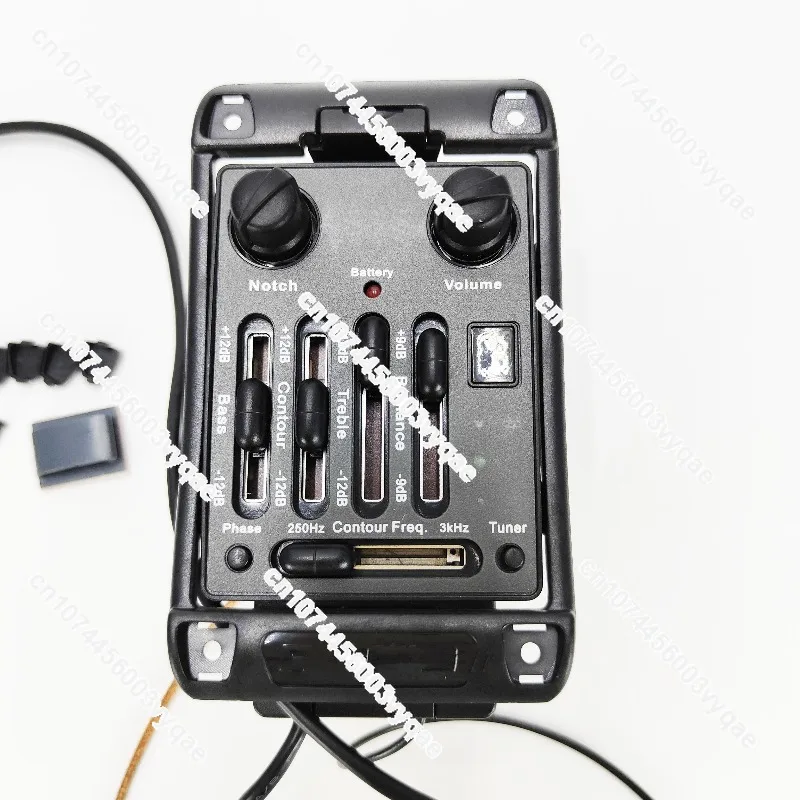 Acoustic Guitar Pickup Professional EQ Preamp System Soundhole Piezo Hybrid Transducer Amplifier for Folk Acoustic Guitar