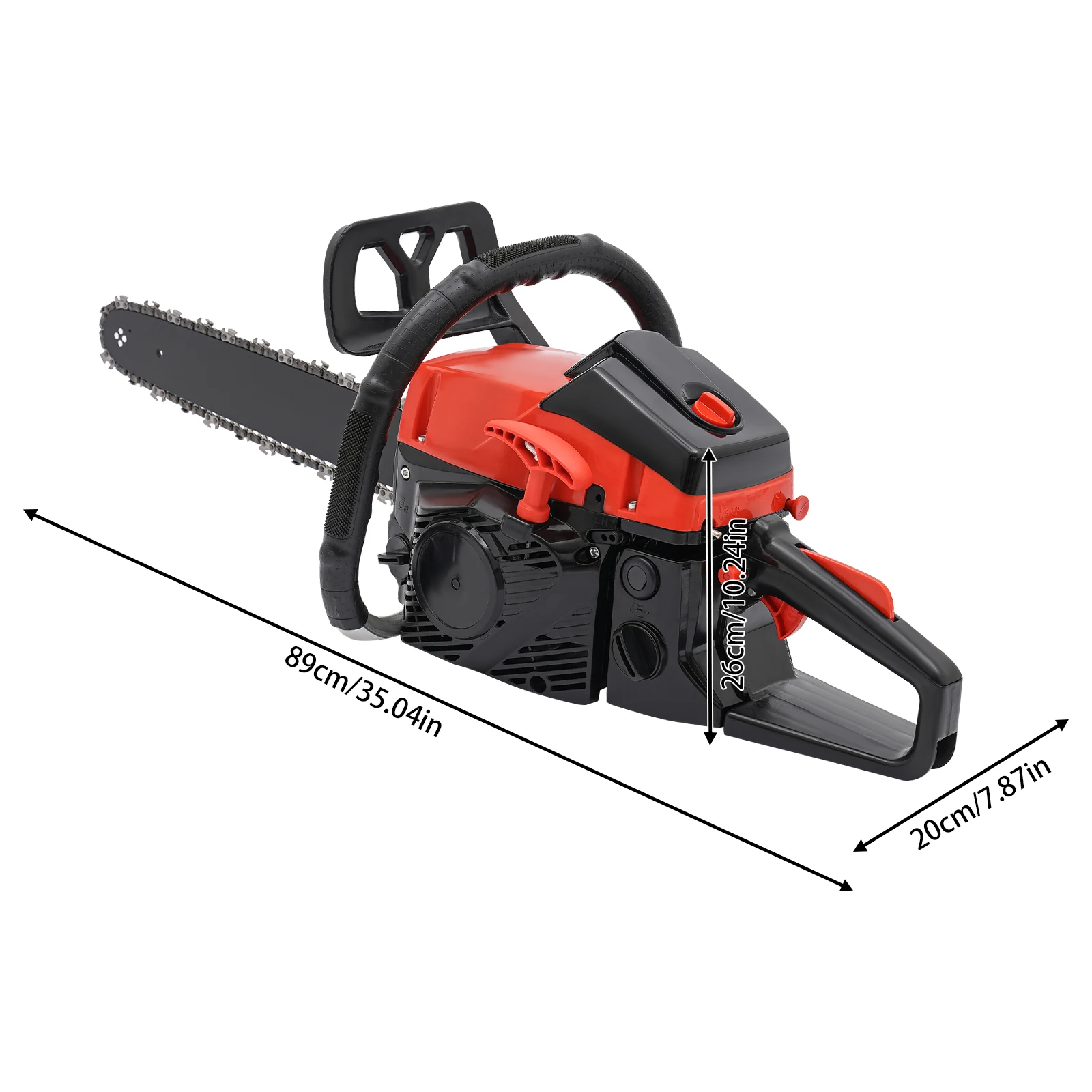 18 inch gasoline chainsaw 58CC 2-Stroke Engine Chainsaw 2200W